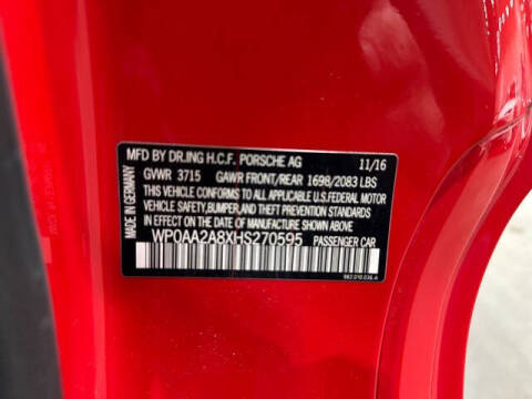 2017 Porsche 718 Cayman