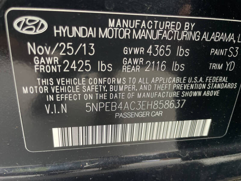 2014 Hyundai Sonata GLS