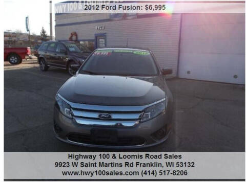 2012 Ford Fusion for sale at Highway 100 & Loomis Road Sales in Franklin WI
