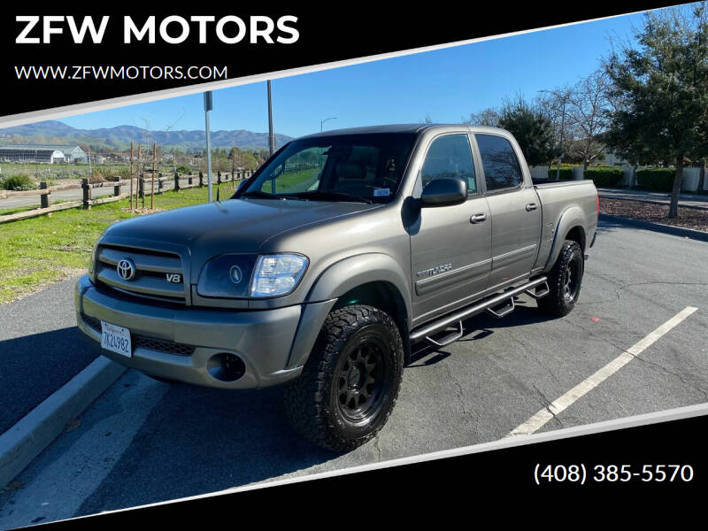 2004 Toyota Tundra for sale at ZFW MOTORS in Soquel CA