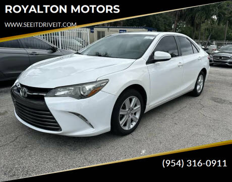2016 Toyota Camry for sale at ROYALTON MOTORS in Plantation FL