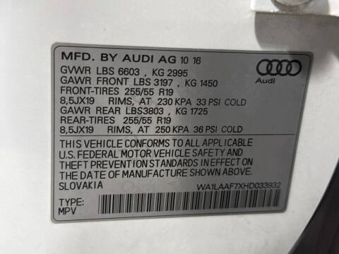 2017 Audi Q7 3.0T quattro Premium Plus