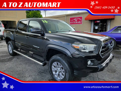 2016 Toyota Tacoma for sale at A TO Z  AUTOMART in West Palm Beach FL