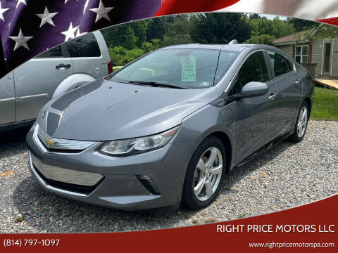 2019 Chevrolet Volt for sale at Right Price Motors LLC in Cranberry PA