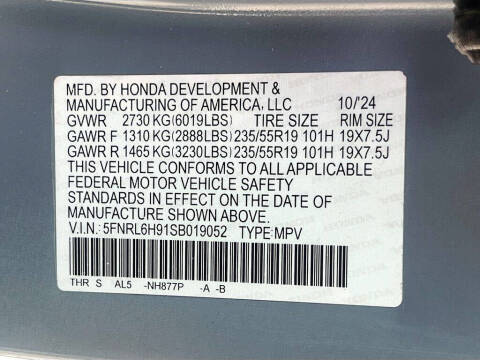 2025 Honda Odyssey Elite