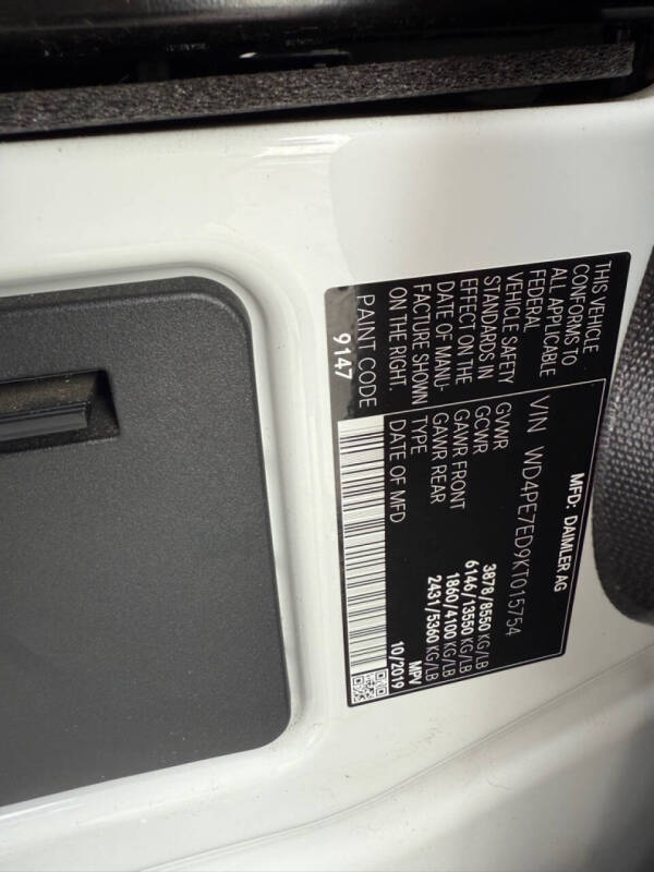 2019 Mercedes-Benz Sprinter 1500