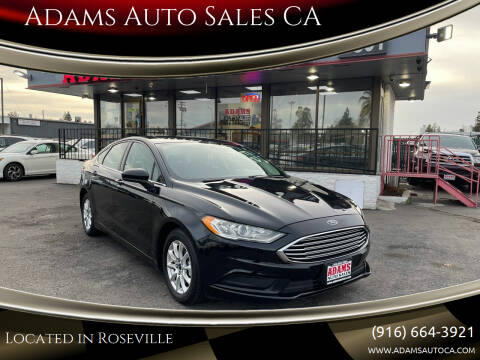 2018 Ford Fusion for sale at Adams Auto Sales CA in Sacramento CA