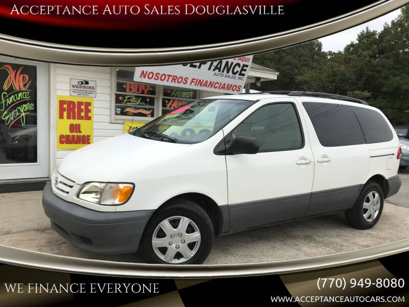 2002 Toyota Sienna for sale at Acceptance Auto Sales Douglasville in Douglasville GA