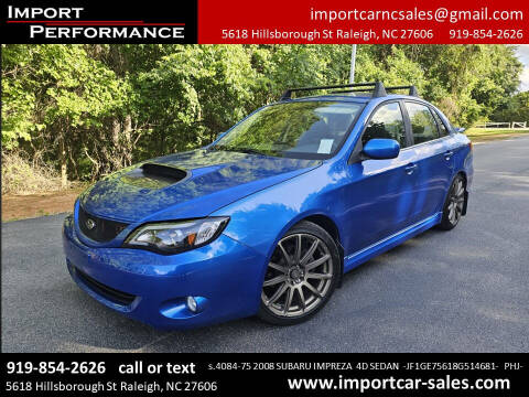 2008 Subaru Impreza for sale at Import Performance Sales in Raleigh NC