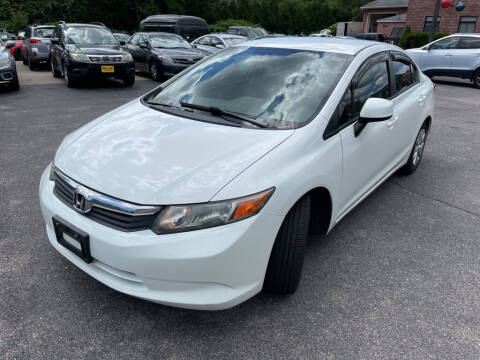 2012 Honda Civic for sale at KINGSTON AUTO SALES in Wakefield RI