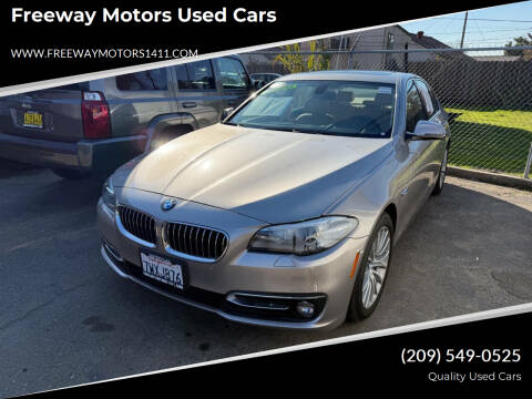 2014 BMW 5 Series for sale at Freeway Motors Used Cars in Modesto CA