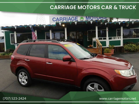 2010 Subaru Forester for sale at Carriage Motors Car & Truck in Santa Rosa CA