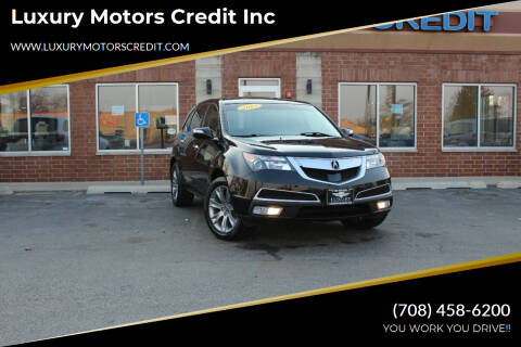 2013 Acura MDX for sale at Luxury Motors Credit Inc in Bridgeview IL