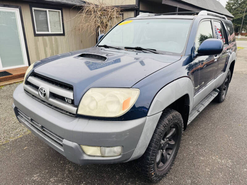 Used 2003 Toyota 4Runner SR5 with VIN JTEBT14R838003633 for sale in Tacoma, WA