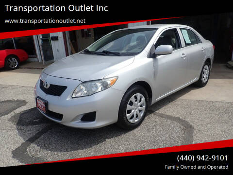 2010 Toyota Corolla for sale at Transportation Outlet Inc in Eastlake OH