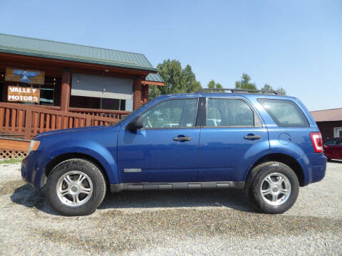 2008 Ford Escape for sale at VALLEY MOTORS in Kalispell MT