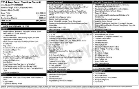 2014 Jeep Grand Cherokee Summit
