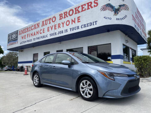 2021 Toyota Corolla for sale at American Auto Brokers in West Palm Beach FL