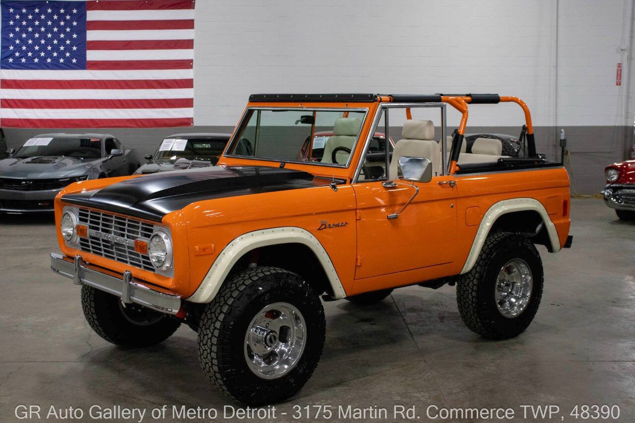 Orange 1977 Ford Bronco 1