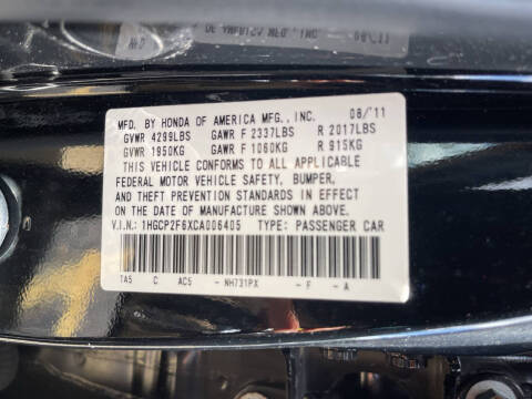 2012 Honda Accord SE