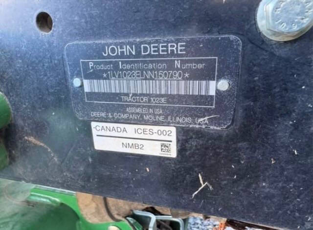 2022 John Deere 1023E
