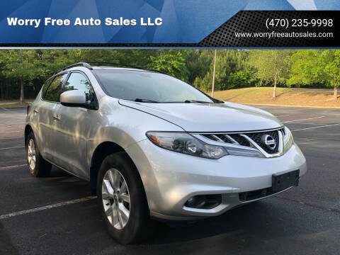 2012 Nissan Murano for sale at Worry Free Auto Sales LLC in Woodstock GA
