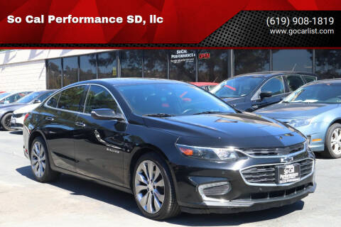 2016 Chevrolet Malibu for sale at So Cal Performance SD, llc in San Diego CA