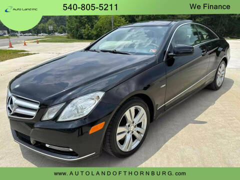 2012 Mercedes-Benz E-Class for sale at Auto Land of Thornburg in Spotsylvania VA