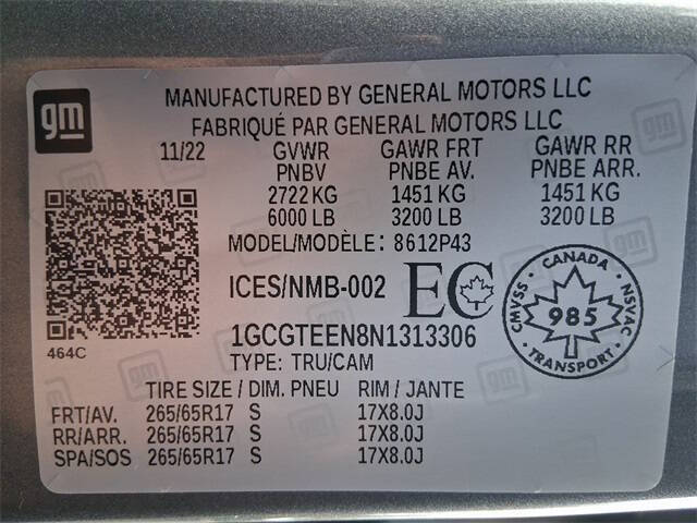 2022 Chevrolet Colorado ZR2