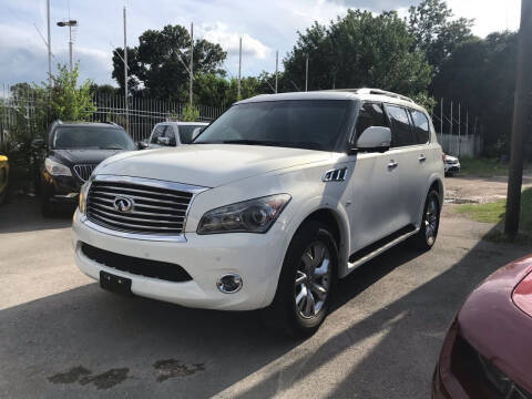 2014 Infiniti QX80 for sale at Texas Luxury Auto in Houston TX