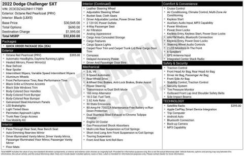 2022 Dodge Challenger SXT