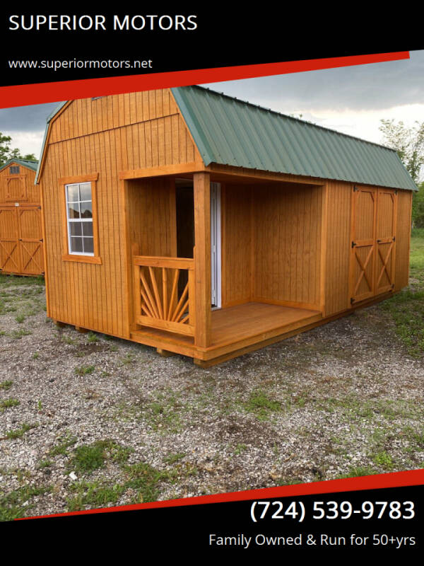  xBackyard Outfitters Lofted Side Porch for sale at SUPERIOR MOTORS - Backyard Outfitters Sheds in Latrobe PA