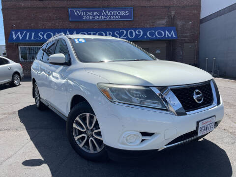 2014 Nissan Pathfinder for sale at WILSON MOTORS in Stockton CA