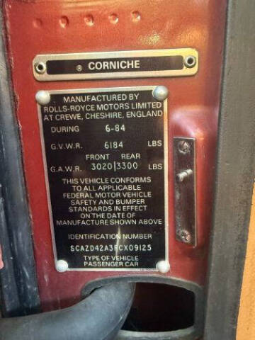 1985 Rolls-Royce Corniche