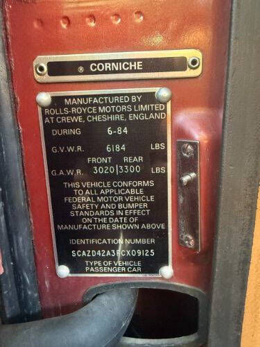 1985 Rolls-Royce Corniche