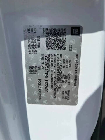 2020 Chevrolet Express 2500