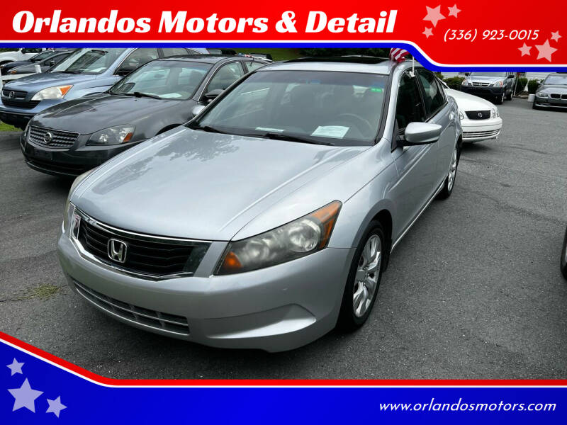 2009 Honda Accord for sale at Orlandos Motors & Detail in Winston Salem NC