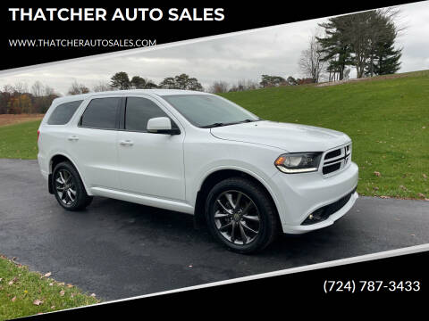 2017 Dodge Durango for sale at THATCHER AUTO SALES in Export PA