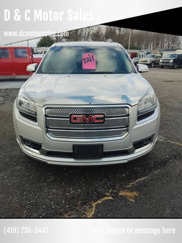 2015 GMC Acadia for sale at D & C Motor Sales in Elida OH