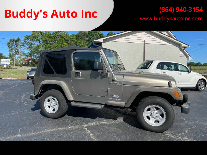 2005 Jeep Wrangler for sale at Buddy's Auto Inc in Pendleton SC