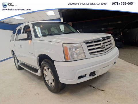 2002 Cadillac Escalade