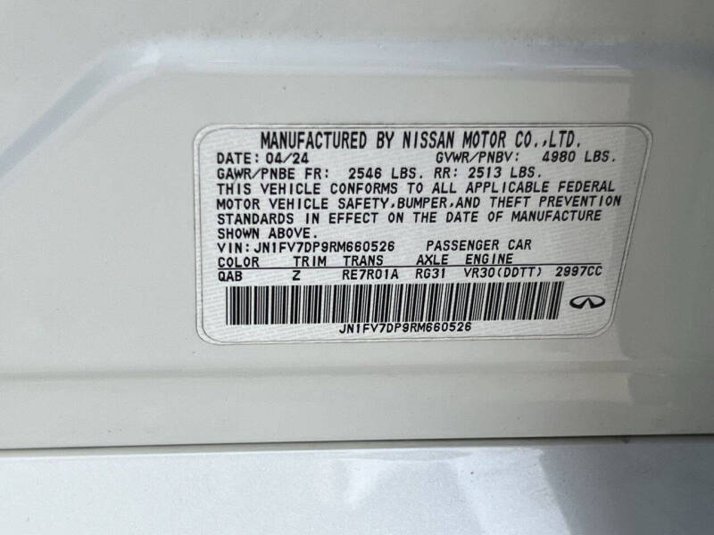 2024 Infiniti Q50 Red Sport 400