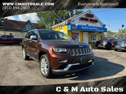 2015 Jeep Grand Cherokee for sale at C & M Auto Sales in Detroit MI