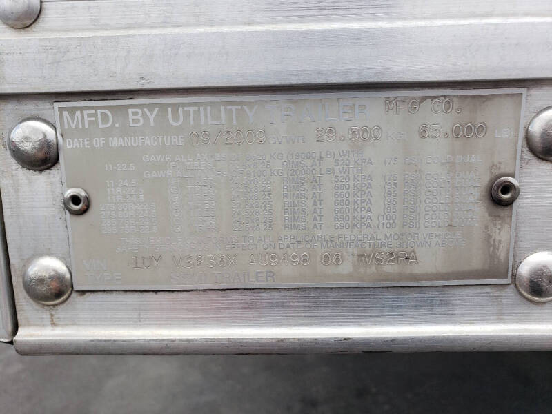 2010 utility reefer VS236X