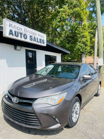 2015 Toyota Camry for sale at Knox Bridge Hwy Auto Sales in Canton GA