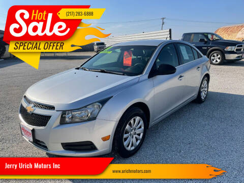 2011 Chevrolet Cruze for sale at Jerry Urich Motors Inc in Hoopeston IL