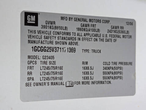 2007 Chevrolet Express 2500