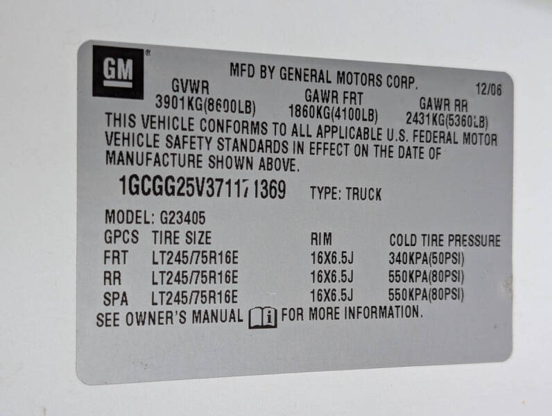 2007 Chevrolet Express 2500