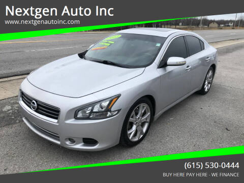 2012 Nissan Maxima for sale at Nextgen Auto Inc in Smithville TN