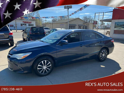 2016 Toyota Camry for sale at Rex's Auto Sales in Junction City KS